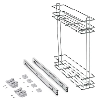Immagine prodotto di Portabottiglie estraibile SupraMax-150 - Cromato - Acciaio