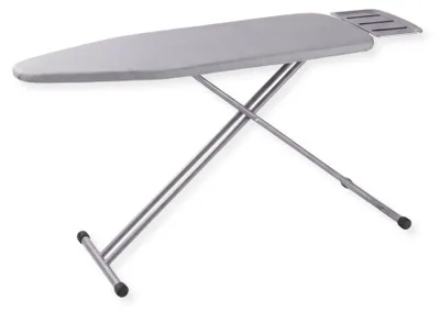 Immagine prodotto di Asse da stiro SensaHome – Asse da stiro pieghevole con supporto per ferro da stiro a vapore – 110×33 cm – Grigio chiaro