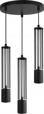 Produktbild von LED Deckenlampe Hängelampe Plafond schwarz modern für Küche und Wohnzimmer
