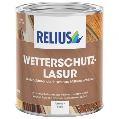 Produktbild von Relius Wetterschutzlasur nussbaum 0,75Ltr. * 309857