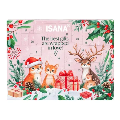 Produktbild von ISANA Beauty Adventskalender 2026 mit 24 exklusiven Pflege-Highlights für Haut, Bodylotion, Shampoo, Masken, Peelings, Frauen und Damen