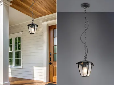 Produktbild von LED Outdoor Hängelampe Außenlaterne Terrassenbeleuchtung Hausbeleuchtung 17x17cm
