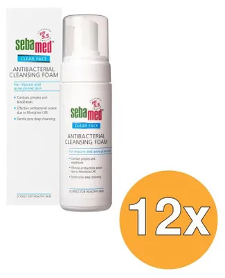 Produktbild von 12x Sebamed Antibakterieller Reinigungsschaum (150 ml)