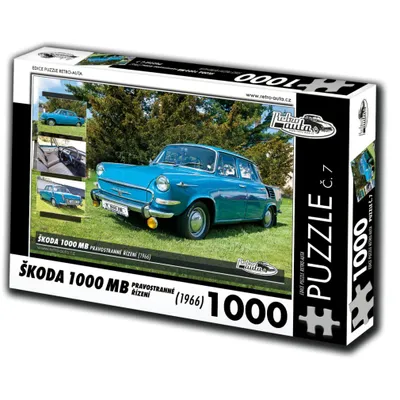 Obrázok produktu pre Puzzle č. 07 - ŠKODA 1000 MB (1966) s pravostranným riadením 1000 dielikov