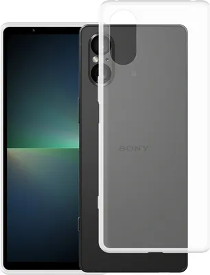 Image de Cazy Coque compatible avec Sony Xperia 5 V Coque en Silicone - Coque Flexible - Transparant