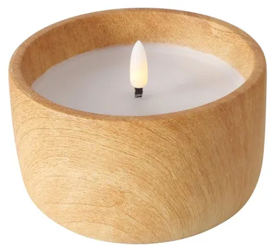 Produktbild von Boltze YUNA LED Wachskerze mit natürlichem Wachseffekt, batteriebetrieben, 8 cm