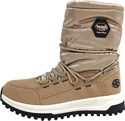 A single tan and gold DOCKERS BY GERLI women's boot is shown against a white background.