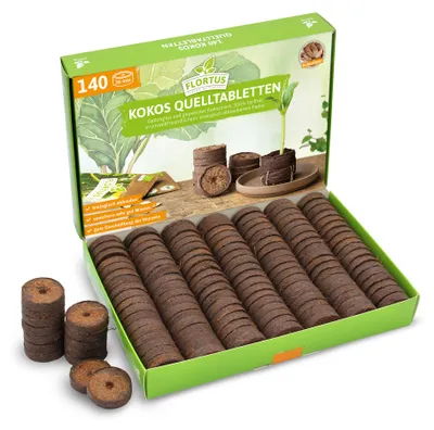 Artikelbild 1 von '36 mm Kokos Quelltabletten' aus der Kategorie Kokos Quelltabletten