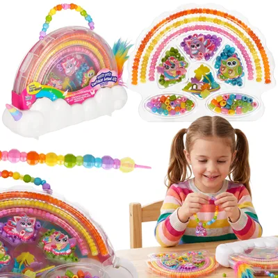 Produktbild von Kreatives Perlenfädelset, DIY-Schmuck für Kinder, Armbänder, Halsketten 3+