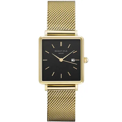 Produktbild von ROSEFIELD - Armbanduhr - UNI - QBMG-Q06 - THE BOXY BLACK MESH GOLD