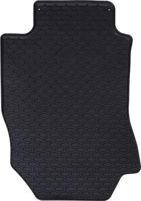 Image de vidaXL Tapis de voiture 4 pièces Noir Caoutchouc