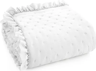 Produktbild von Eurofirany Tagesdecke 200x220 cm weiß gesteppt Bettüberwurf