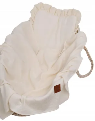 Produktbild von Infantilo Musselin Musselin-Set Babydecke mit Kissen und Rüsche