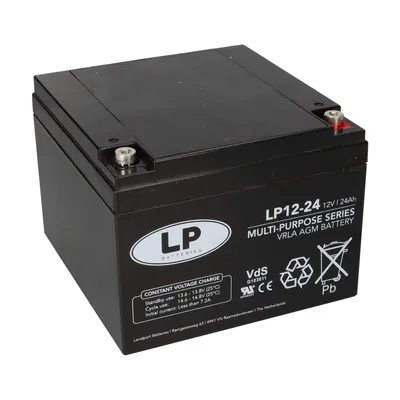 Produktbild von Landport Bleiakku 12V 24Ah AGM Batterie NSA LP12-24 T12 VdS