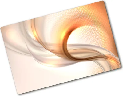 Produktbild von Tulup Glas Herdabdeckplatte - 80x52 cm - Glaskeramikkochfeld-Abdeckung Spritzschutz Glasabdeckplatte - Einteilig - Kunst: Modern & Klassisch - Abstraktes - Orange