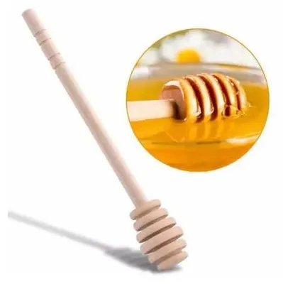 Produktbild von Honiglöffel Set aus Holz 3-teilig zum Dosieren von Honig, hell