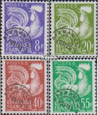 Produktbild von Briefmarken Frankreich 1959 Mi 1235-1238 (kompl.Ausg.) postfrisch Hahn