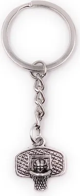 Produktbild von Onwomania Schlüsselanhänger Korb Basketball Dunking Metall Anhänger Charm