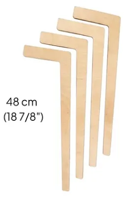 Imagen del producto de Mesa infantil Ette tete, patas Tulla, madera, modelo largo