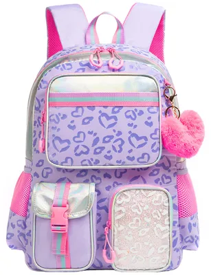 Imagen del producto de Mochila escolar para niñas con varios compartimentos