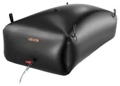 Image de VEVOR 1000L/264 gallons bulle de stockage d'eau, réservoir d'eau pour camping-car, 1000D PVC réservoir de stockage d'eau pliable, grande capacité sac d'eau soupleProtection incendie, camping, urgence