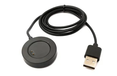Zdjęcie produktu dla Kabel SYSTEM-S USB 2.0 95 cm do ładowania smartwatcha Realme Watch 3 Pro w kolorze czarnym