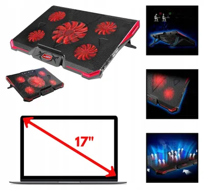 Produktbild von Mobilari Kühlpad für Laptops 12-17 Zoll leise Lüfter