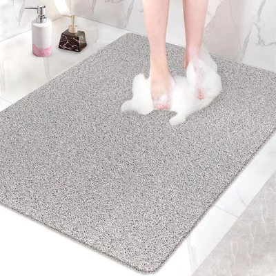 Immagine prodotto di Omgoods - Tappetino antiscivolo extra grande per doccia, con fori di drenaggio, 80 x 100 cm