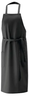 Produktbild von Exner 10620 | Latzschürze 80 x 100 cm - Farben waschbar bis 60 °C - Farbe: Black - Größe: 80 x 100 cm