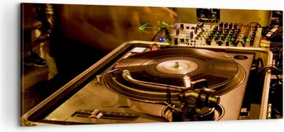Produktbild von Bild auf Leinwand - Leinwandbild - Disco Tanz Musik Rhythmus - 100x40cm - Wand Bild - Wanddeko - Leinwanddruck - Bilder - Kunstdruck - Wanddekoration - Leinwand bilder - Wandkunst - AB100x40-0505