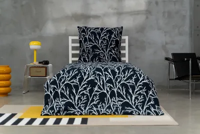 Produktbild von Brielle Mako Satin Wendebettwäsche Set 100 % Baumwolle\/Fadenzahl 220 mit Reißverschluss 2-teilig Deckenbezug 135 x 200 cm Kissenbezug 80 x 80 cm Schwarz Weiß