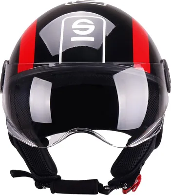Produktbild von Jethelm SPARCO RIDERS SP601 Motorradhelm Offener Helm Schwarz Rot L 95103