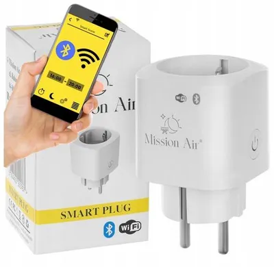 Zdjęcie produktu dla Mission Air Programator czasowy SMART HOME WiFi inteligentne gniazdko watomierz, 16A
