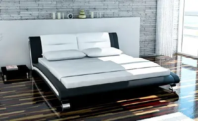 Produktbild von Wasserbett Bett Betten Komplett Lederbett Polsterbett mit Matratze  Neu SENEGAL