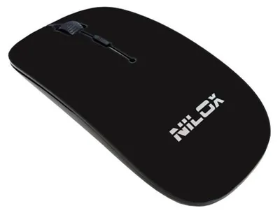 Produktbild von Nilox Mouse MW30 Black, Beidhändig, Optisch, RF Wireless, 1600 DPI, Schwarz