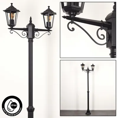 Produktbild von Rivale Wegeleuchte aus Metall/Glas in Schwarz/Klar