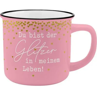 Produktbild von GRUSS & CO 47897 Becher Motiv "Glitzer"