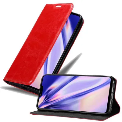Produktbild von Cadorabo Hülle für LG G8 ThinQ Schutz Hülle in Rot Handyhülle Etui Case Cover Magnetverschluss