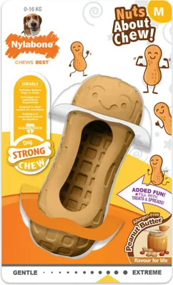 Produktbild von Hundespielzeug Nylabone Braun Kakaobutter M