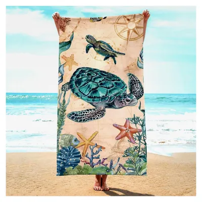 Produktbild von Mikrofaser Strandtücher, Schnelltrocknende Handtücher, Großes Badetuch, XXL Strandhandtuch, Geeignet für Strand und Pool, 180 x 90 cm