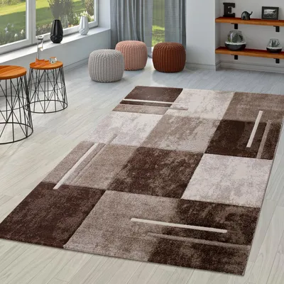 Produktbild von TT Home Moderner Teppich Wohnzimmer Milano mit Konturenschnitt in Braun Beige Creme Größe 240x330 cm