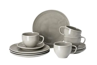 Imagen del producto de Rosenthal Junto Pearl Grey Set 12-tlg./Kombi /Abverkauf nur solange Vorrat reicht