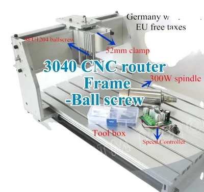Image de Machine de gravure CNC, construction en alliage durable, compatibilité avec une grande variété de matériaux, broche de 52 mm