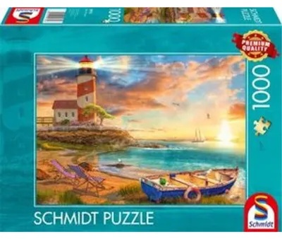 Produktbild von Sonnenuntergang in der Leuchtturm-Bucht, Puzzle