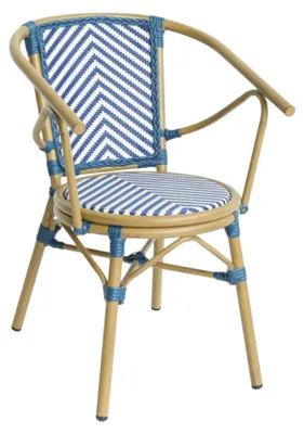 Image de Fauteuil de terrasse en TEXTYLENE bleu pour Exterieur
