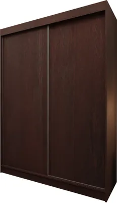 Produktbild von Masseno Schiebetürenschrank SOFIA 150 cm Kleiderschrank Schlafzimmer Schrank 2-türig Wengefarben