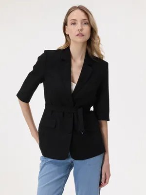 Produktbild von Orsay Schwarze Damenjacke mit kurzen Ärmeln 36
