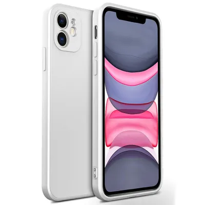 Obrázek produktu pro iPhone 11 Pouzdro, Tekuté Silikonové Gumové Pouzdro, Nárazuvzdorné a Odolné proti Poškrábání pro iPhone 11 Bílý