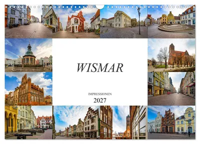 Produktbild von Wismar Impressionen (Wandkalender 2027 DIN A3 quer), CALVENDO Monatskalender