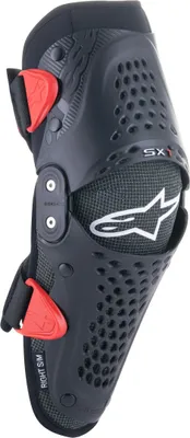 Produktbild von Alpinestars SX-1 Jugend Knieprotektor, schwarz/rot, S/M